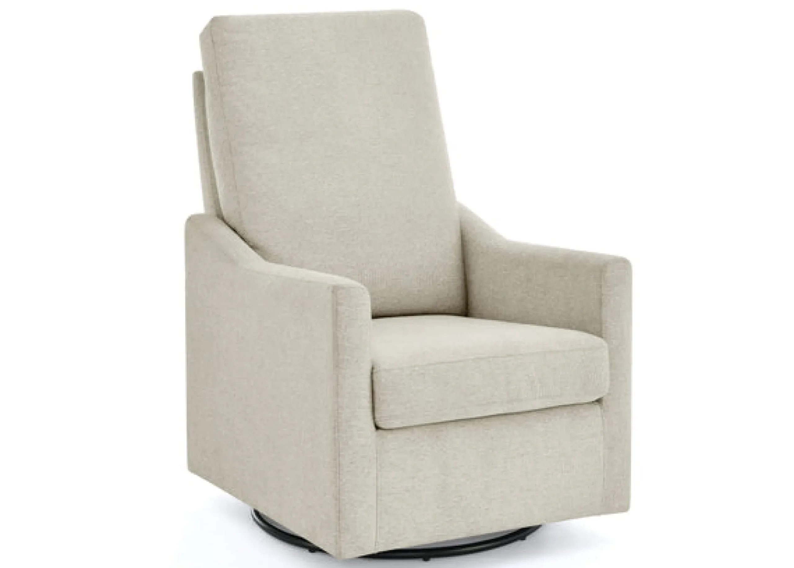 Andie Nursery Glider Swivel Chair with Stain-Resistant LiveSmart Fabric