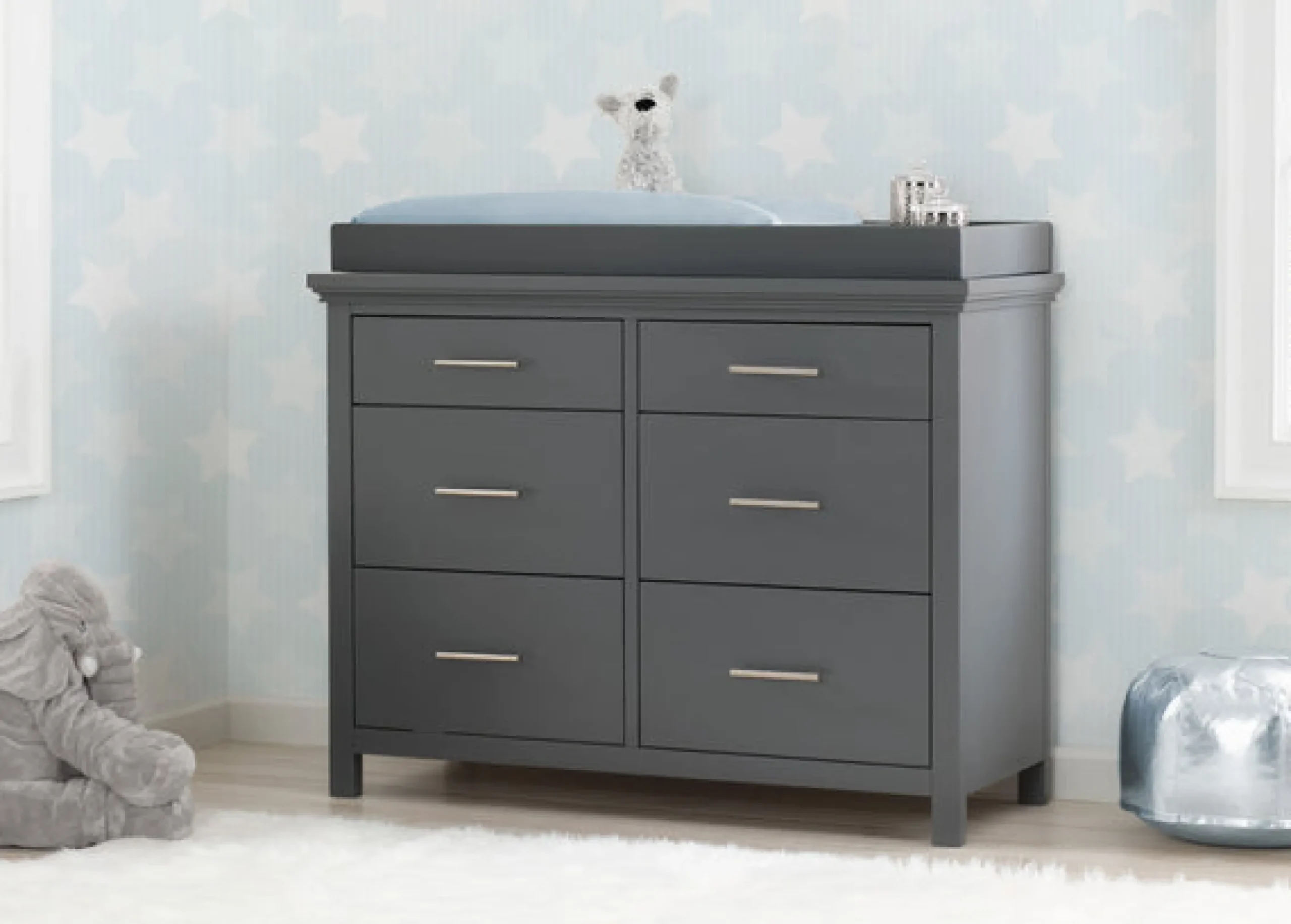 Avery 6 Drawer Dresser with Changing Top