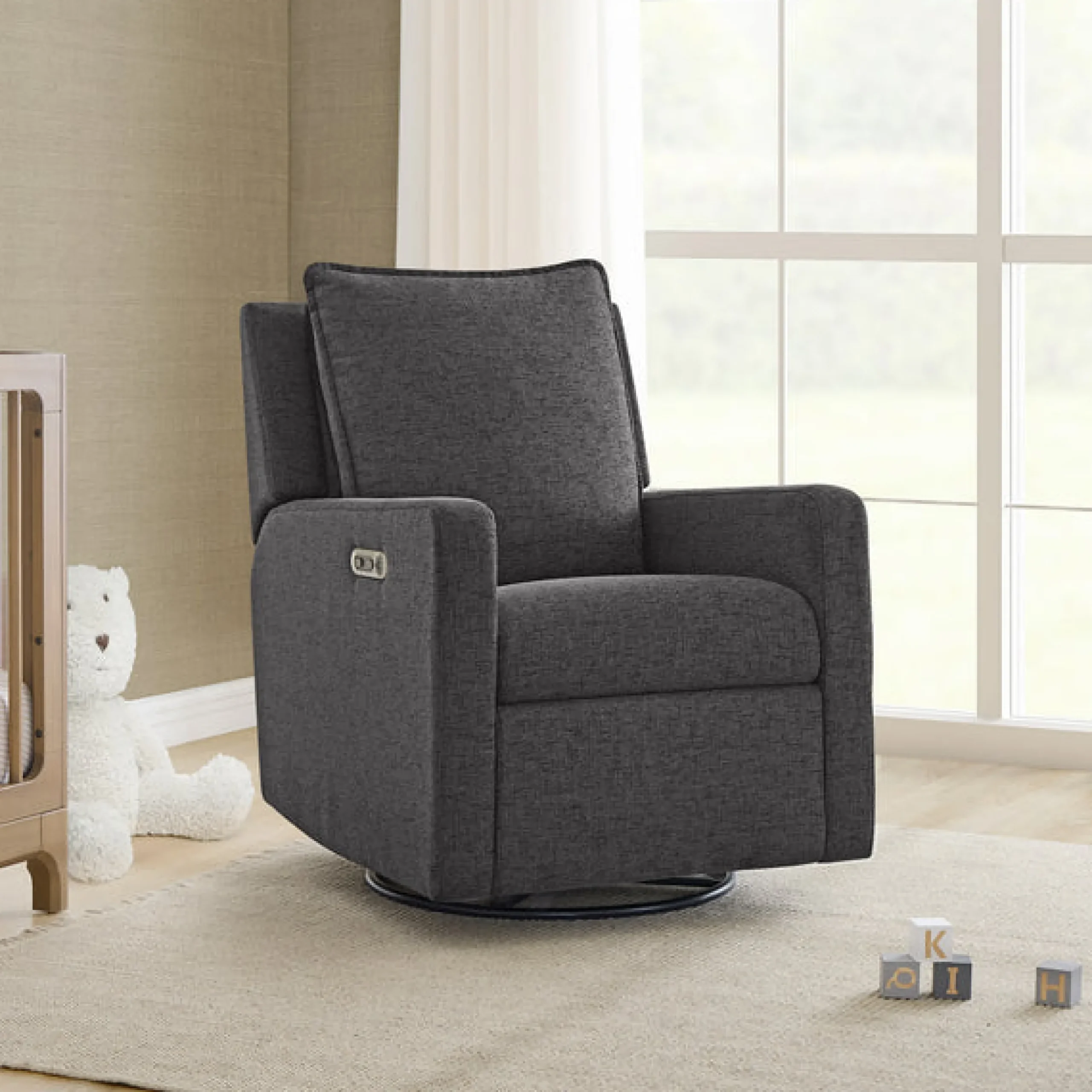 babyGap Harlowe Power Recliner with USB-A and Type-C Ports in Stain-Resistant Performance Fabric