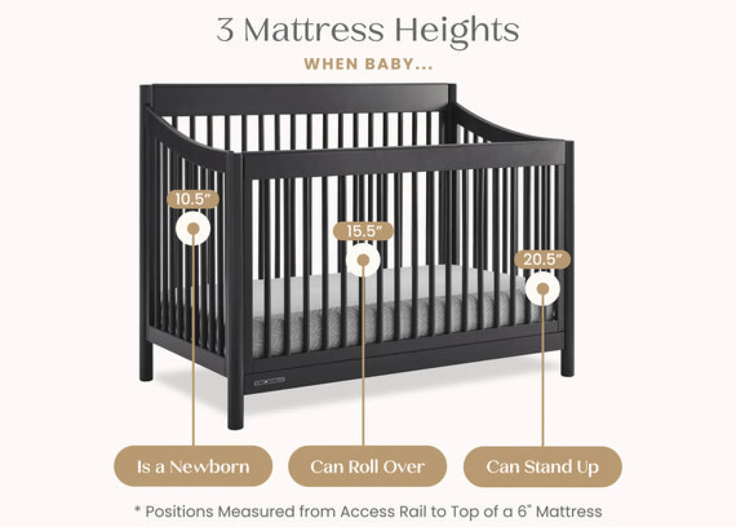 Brooks 6-in-1 Convertible Crib