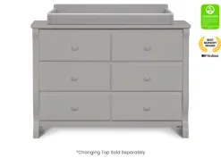 Canton / Eclipse 6 Drawer Dresser with Interlocking Drawers