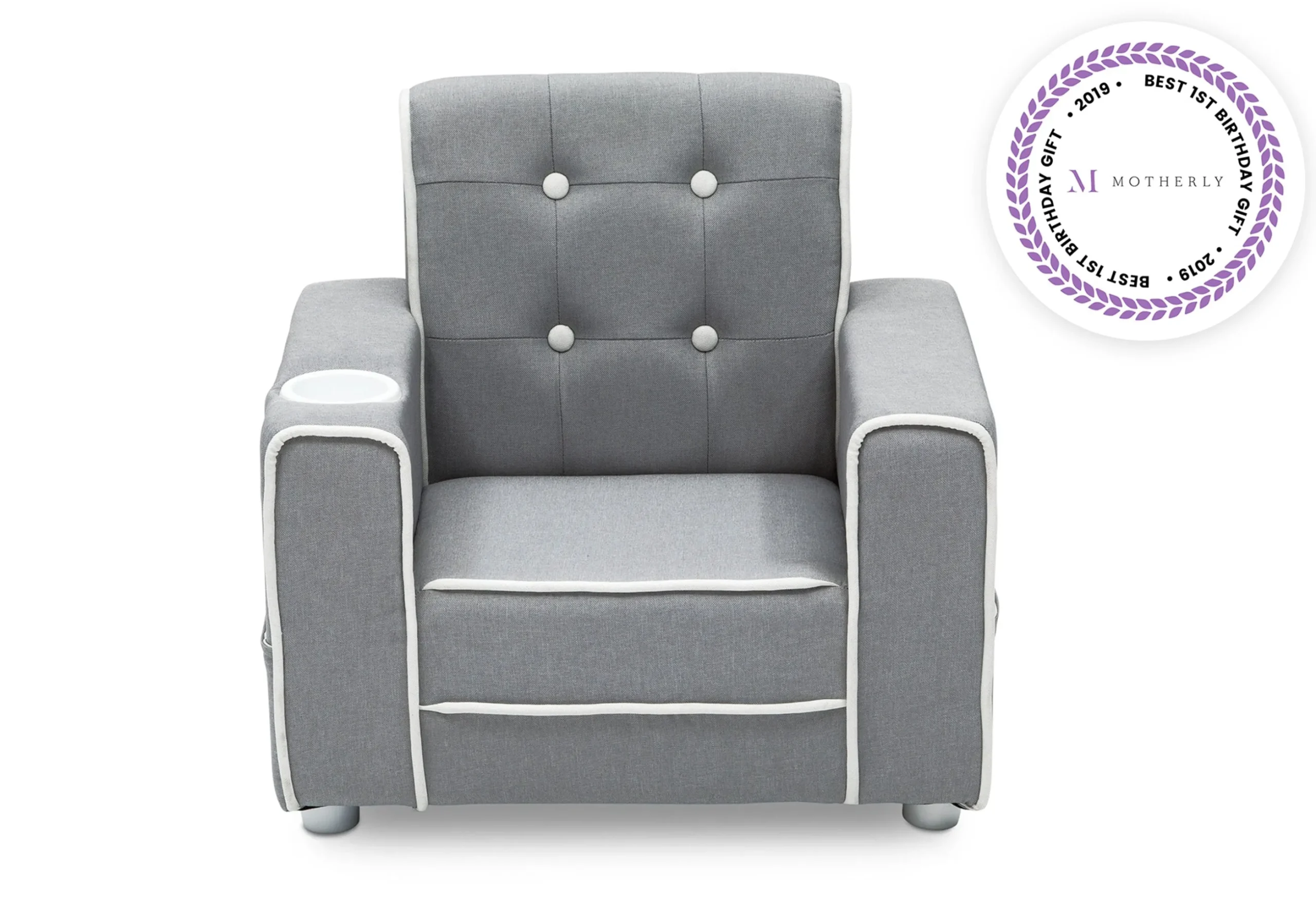 Chelsea Kids Upholstered Chair with Cup Holder