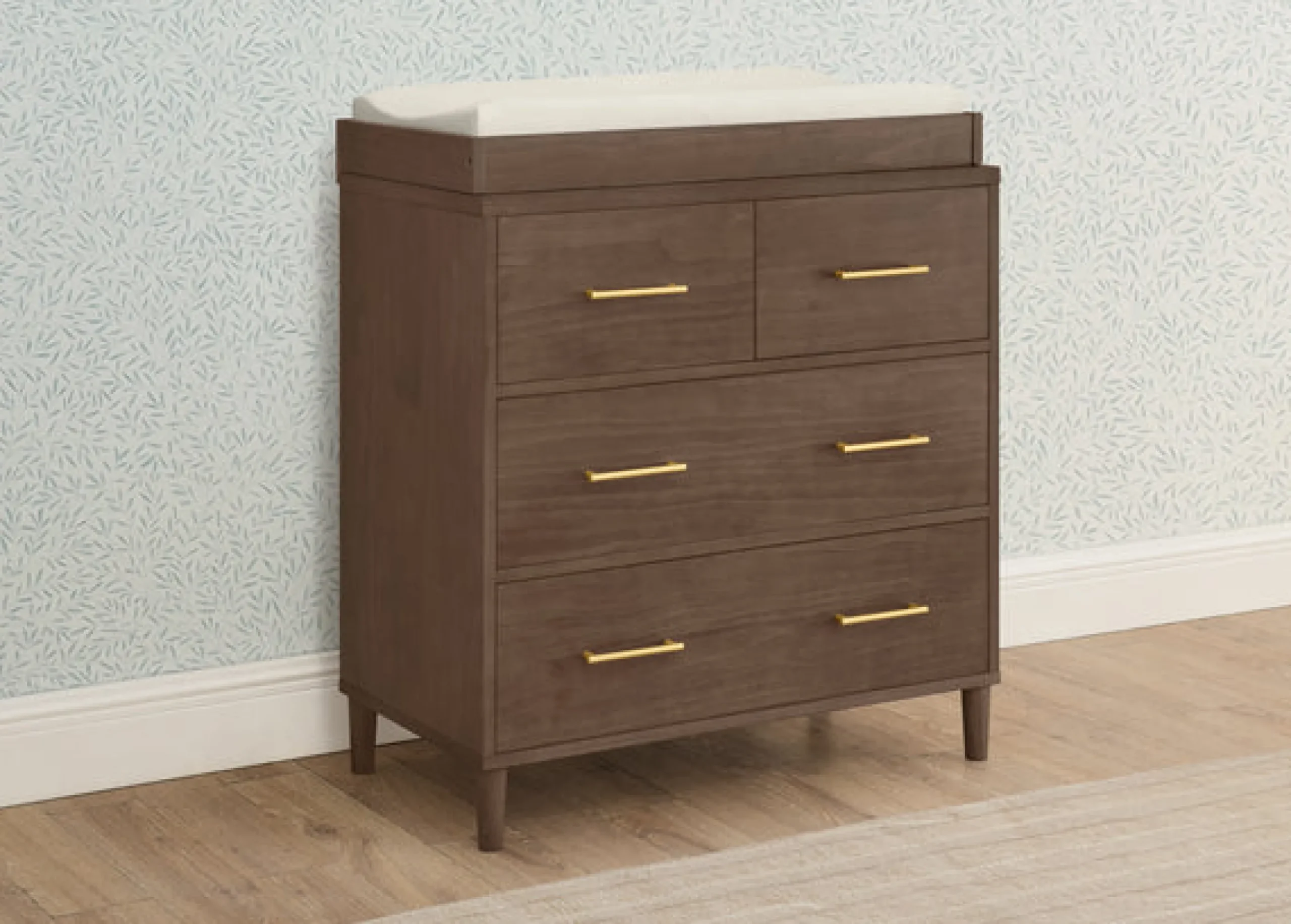 Classic 4 Drawer Dresser with Changing Top and Interlocking Drawers