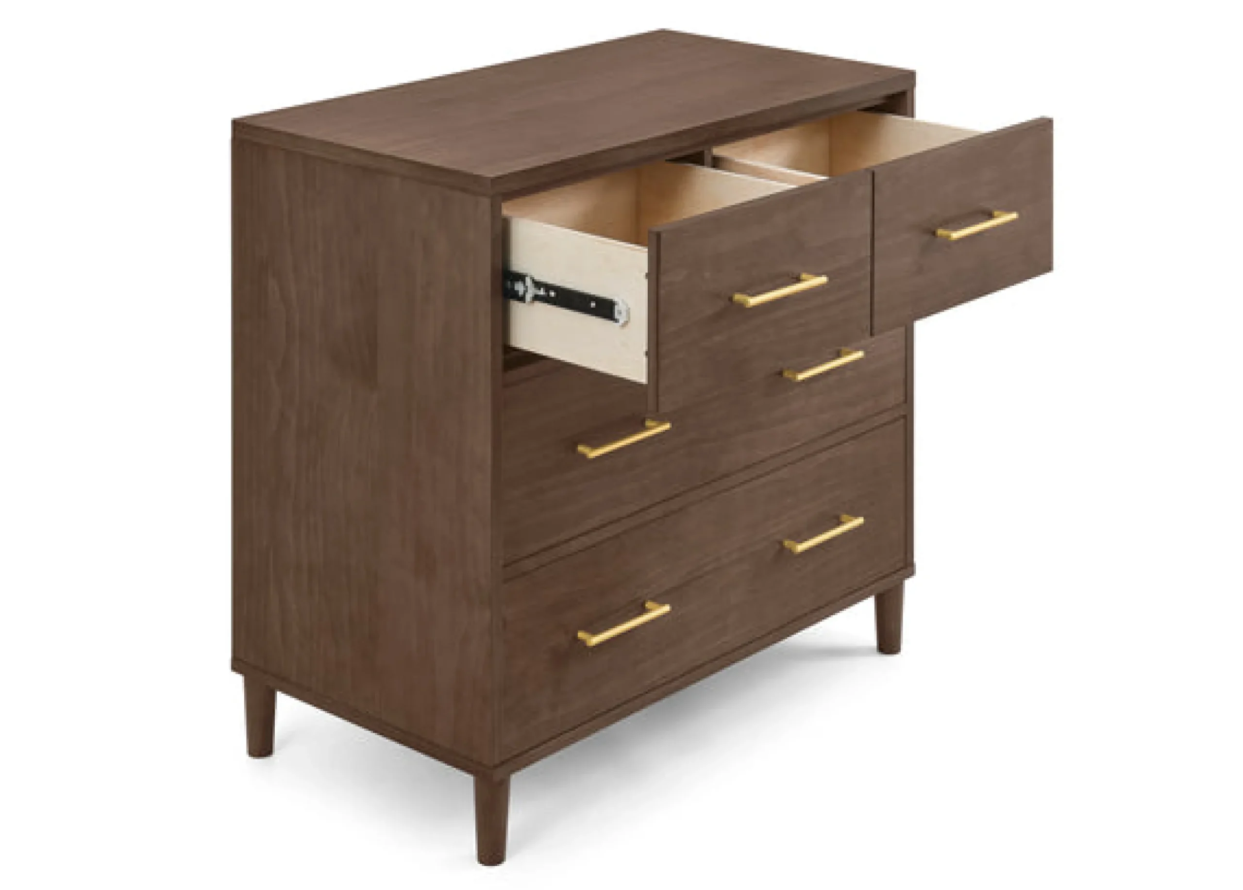 Classic 4 Drawer Dresser with Changing Top and Interlocking Drawers