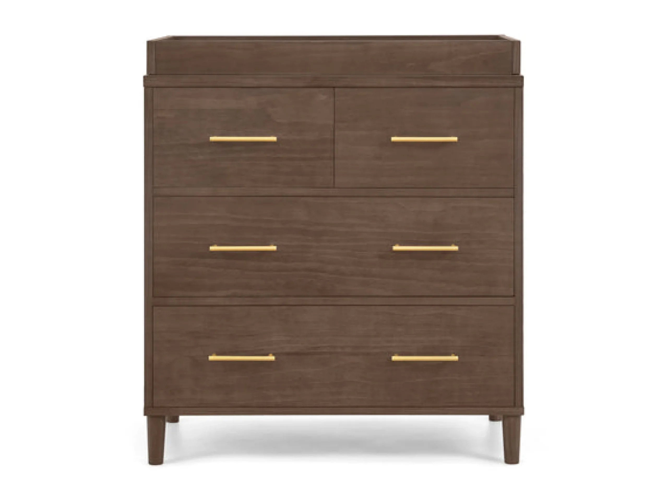 Classic 4 Drawer Dresser with Changing Top and Interlocking Drawers