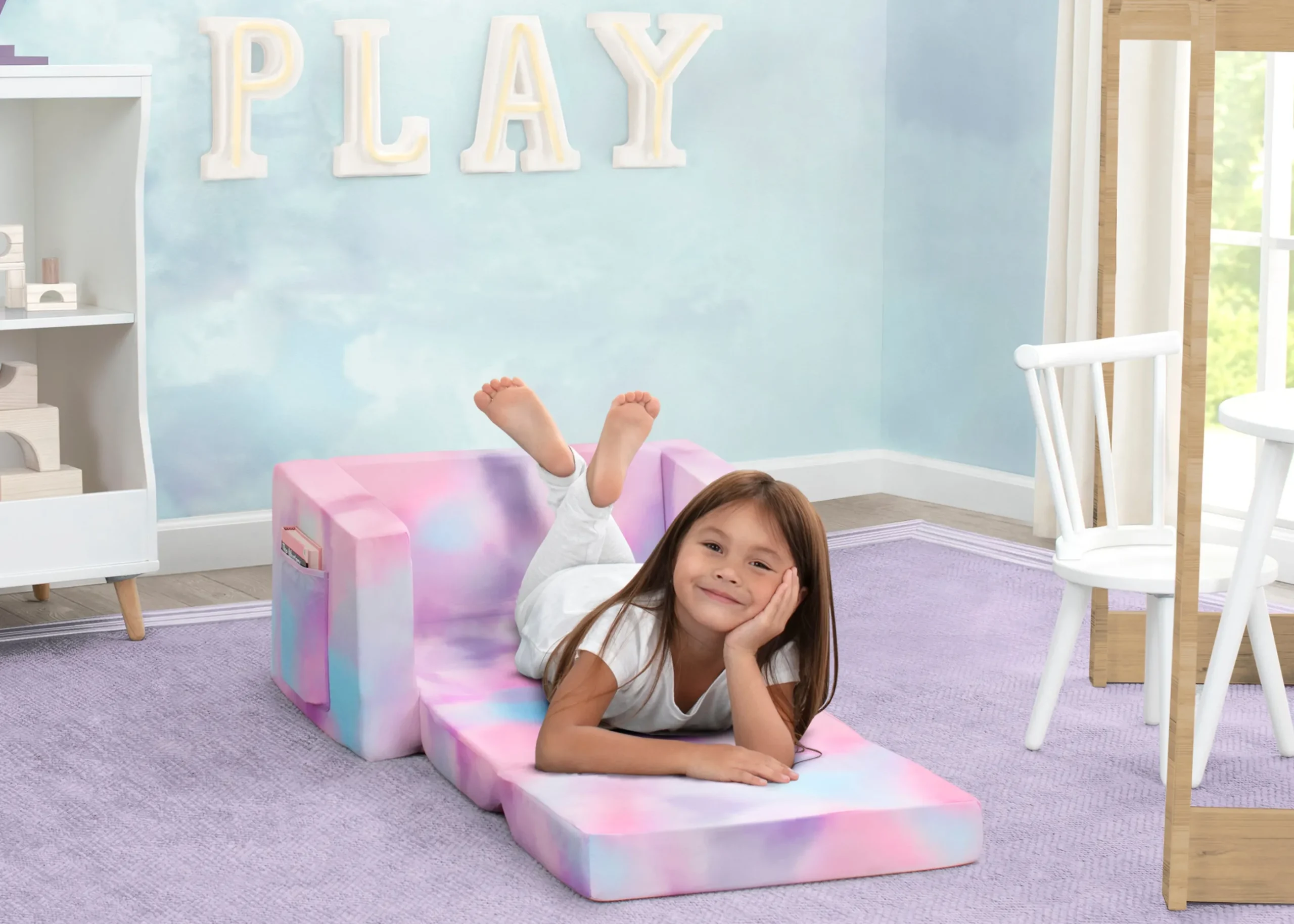 Cozee Flip-Out Chair - 2-in-1 Convertible Chair to Lounger for Kids
