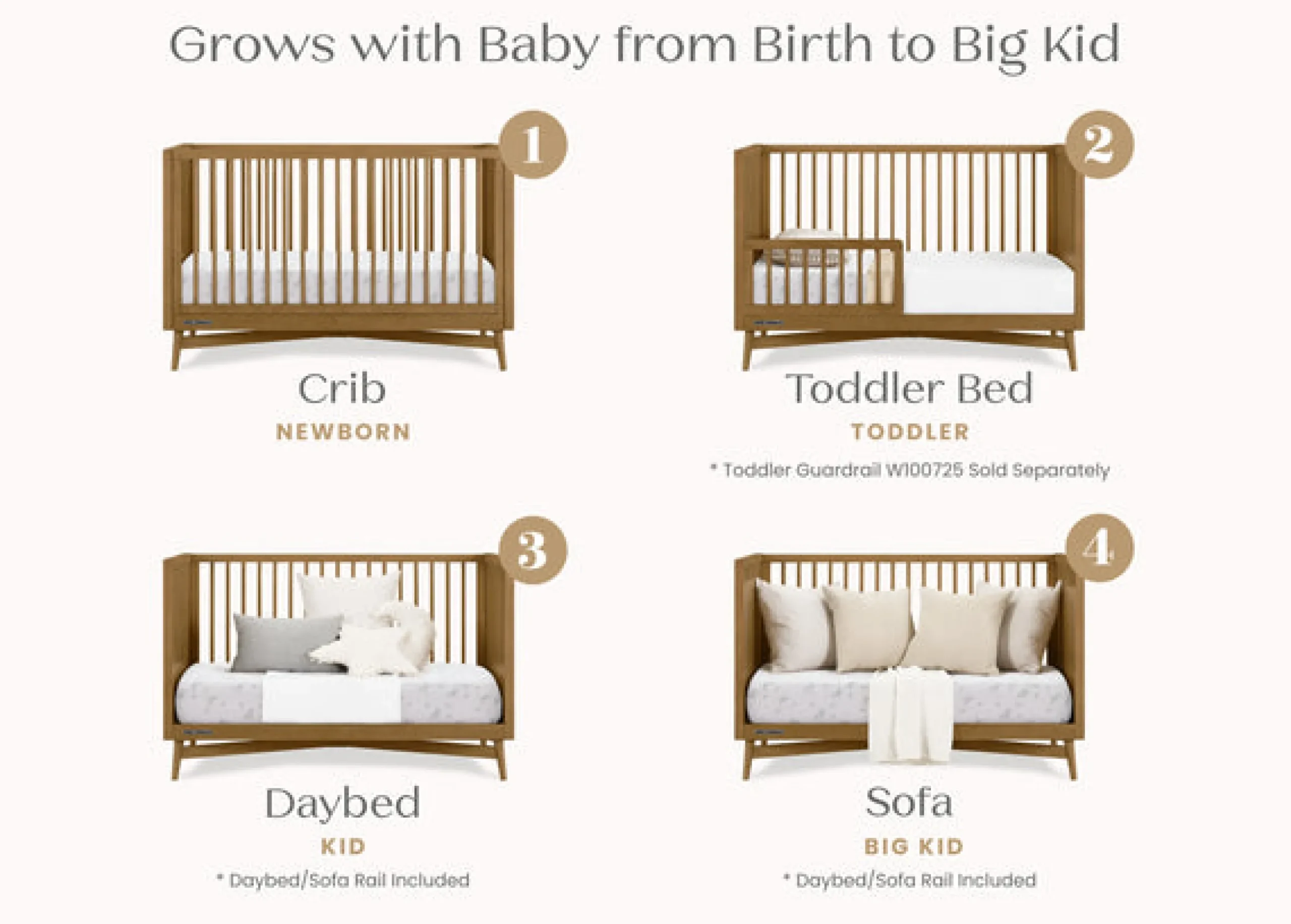 Dylan 4-in-1 Convertible Crib