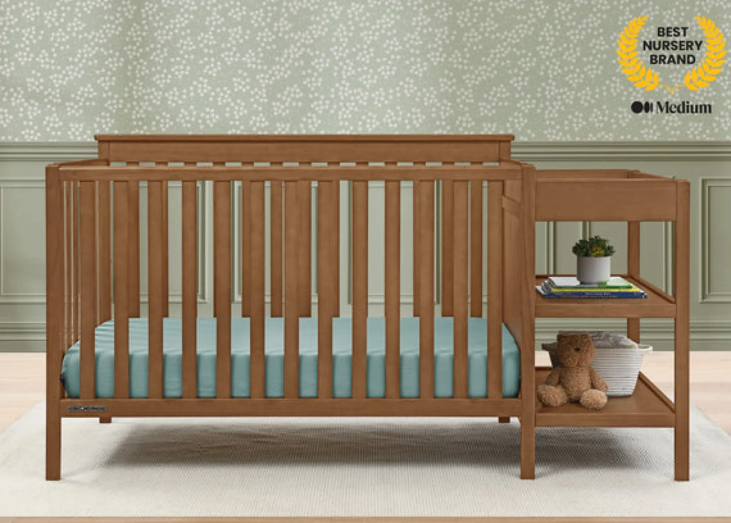Ellie 5-in-1 Convertible Crib and Changer