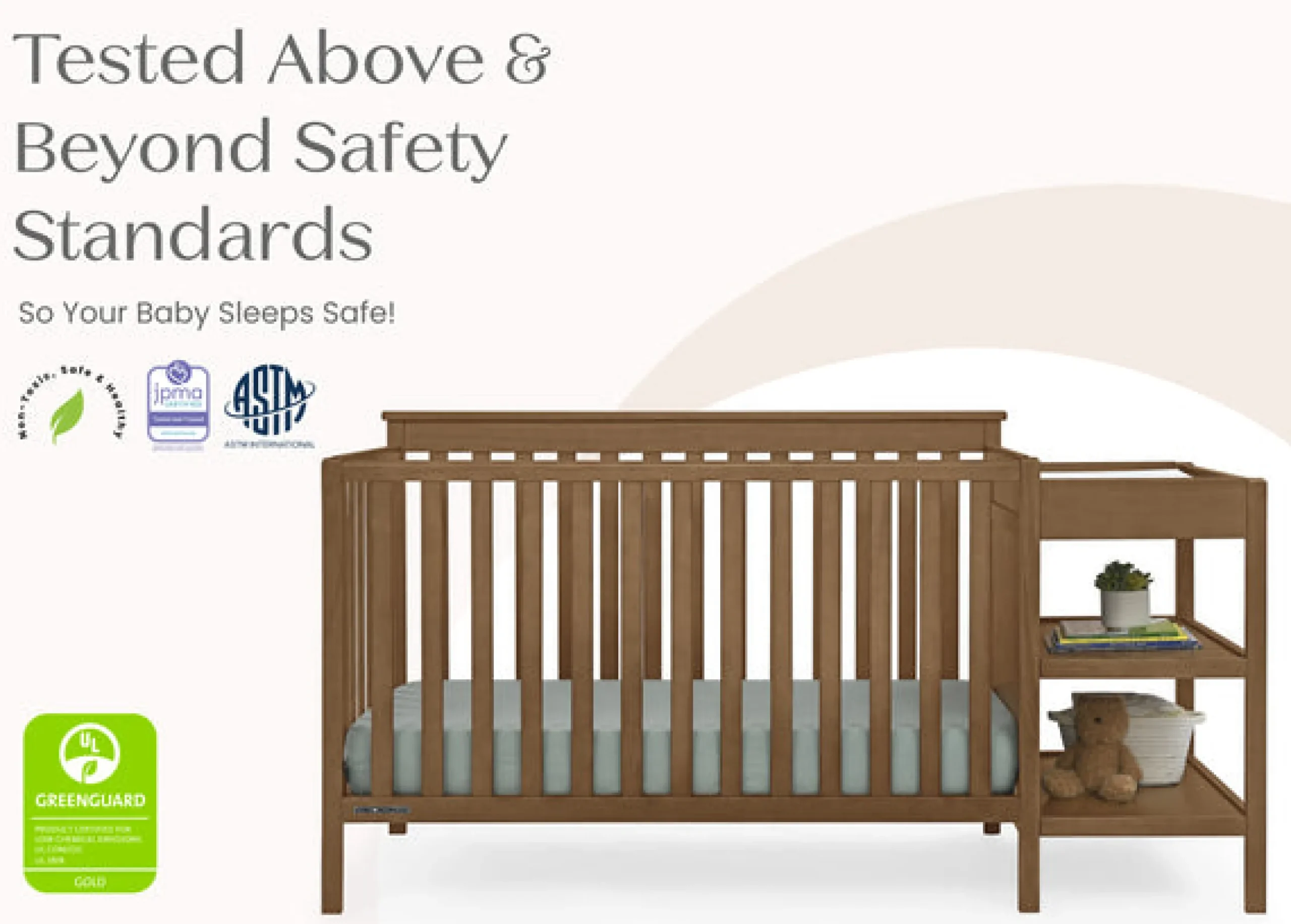 Ellie 5-in-1 Convertible Crib and Changer