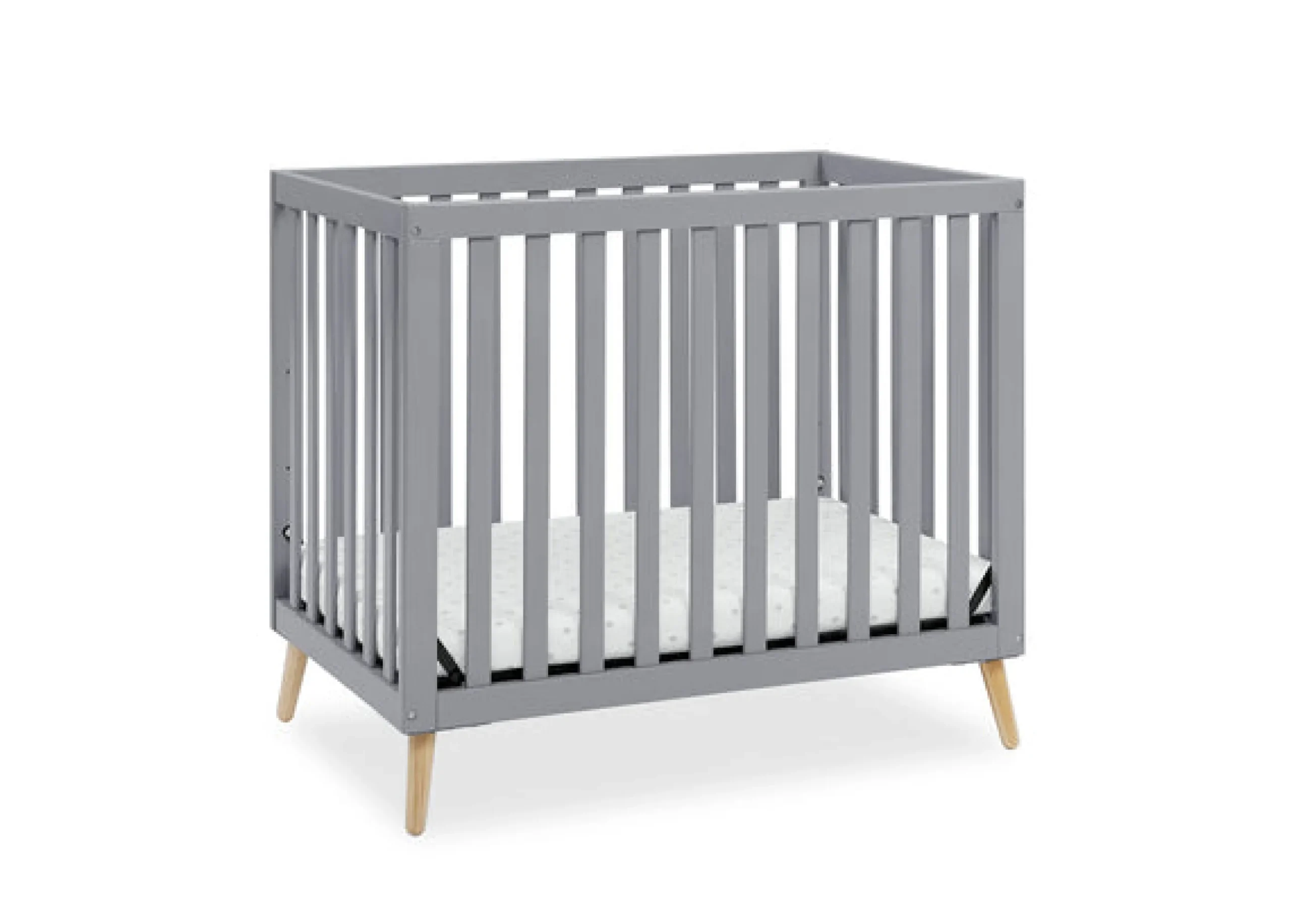 Essex Convertible Mini Baby Crib with 2.75-Inch Mattress, Greenguard Gold Certified