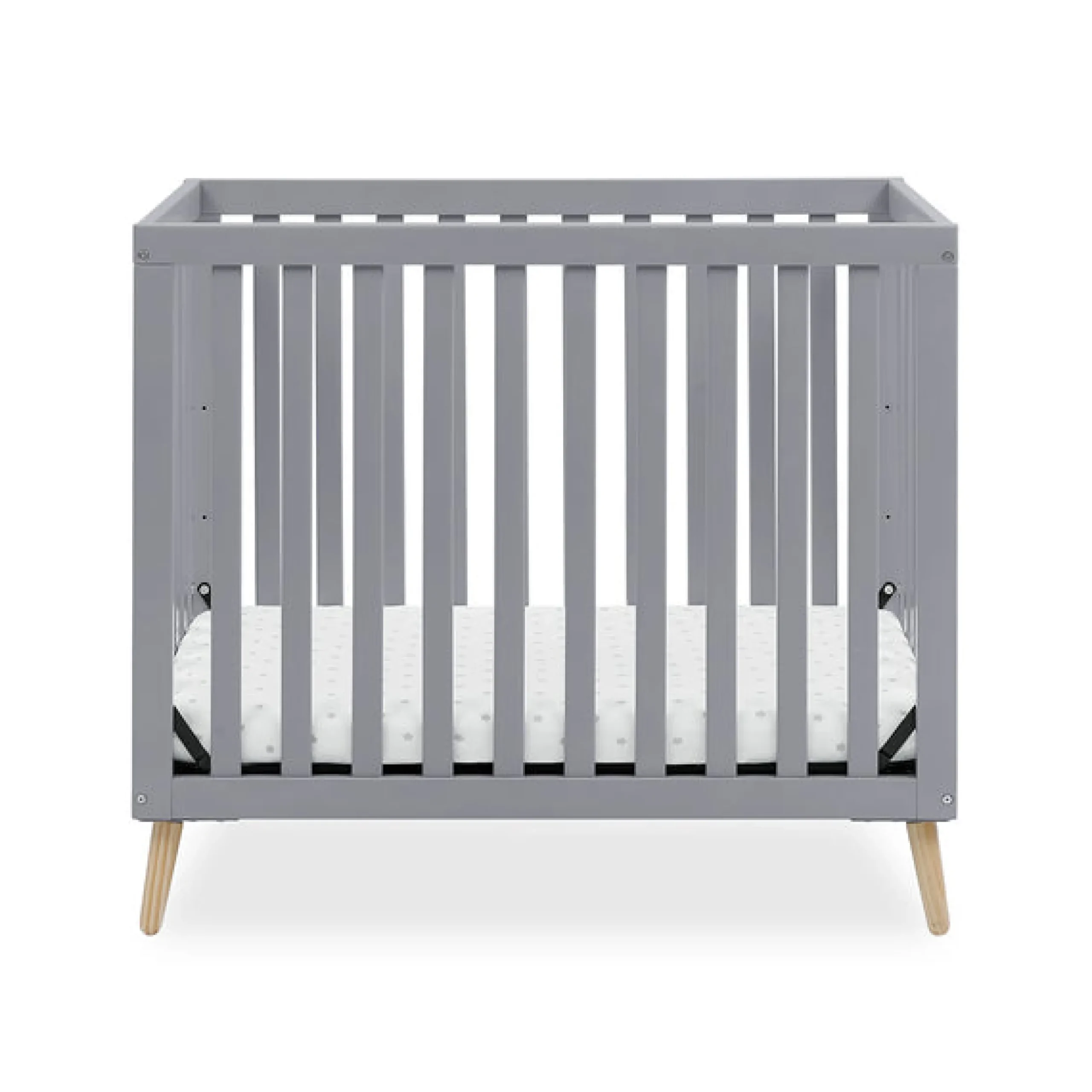 Essex Convertible Mini Baby Crib with 2.75-Inch Mattress, Greenguard Gold Certified