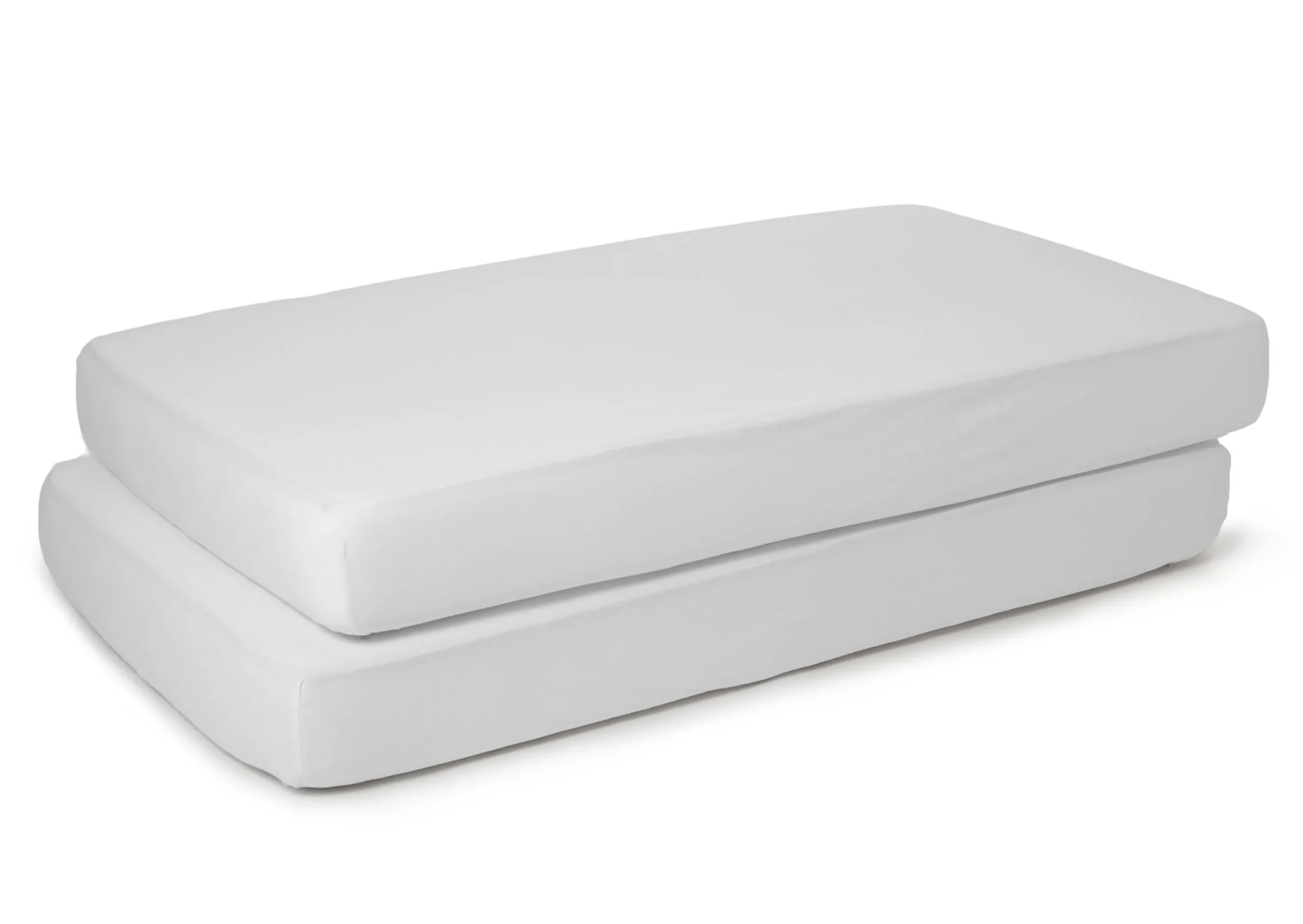 Fitted Crib Sheets - 2 Pack, White