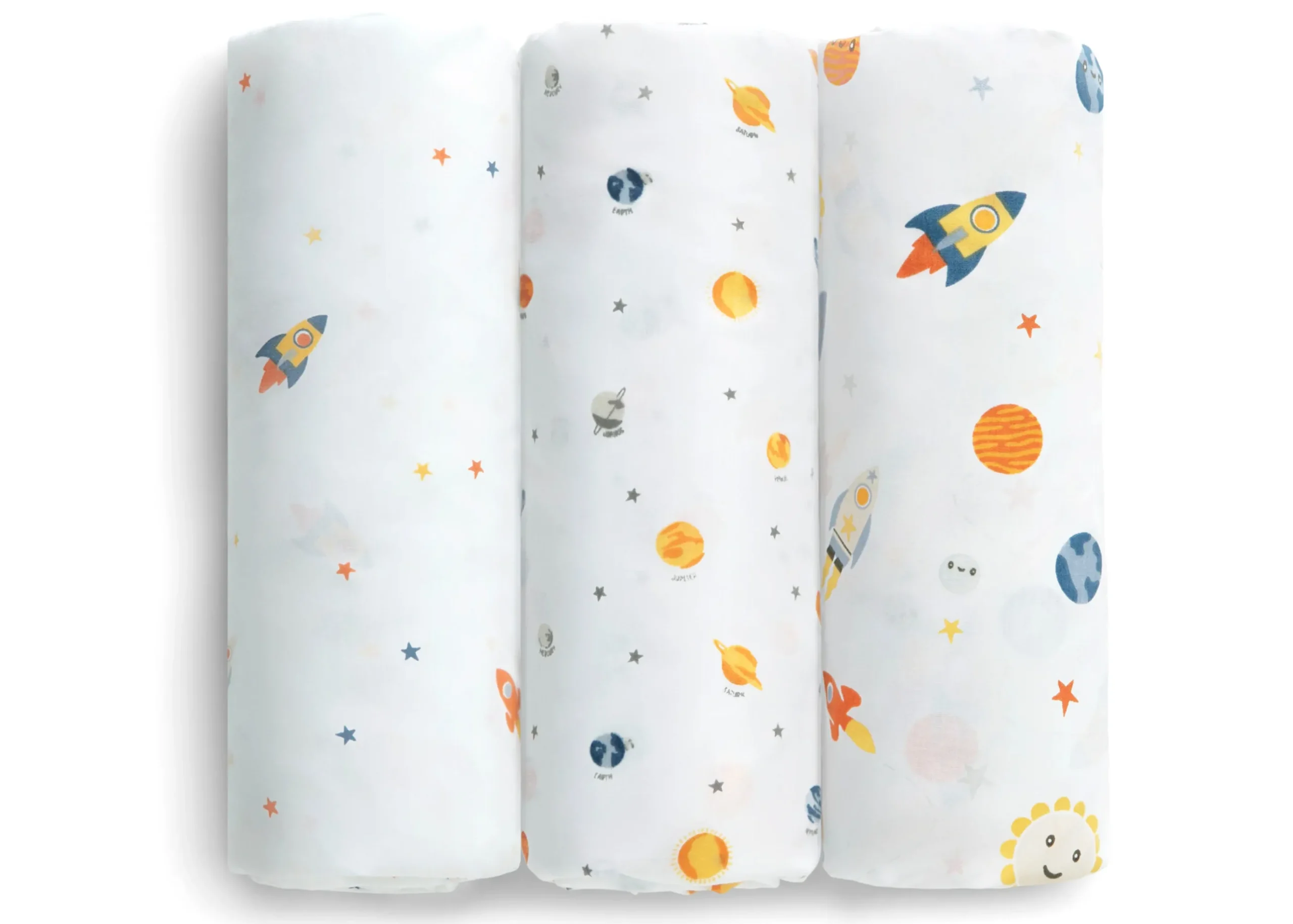 Fitted Crib Sheets - 3 Pack