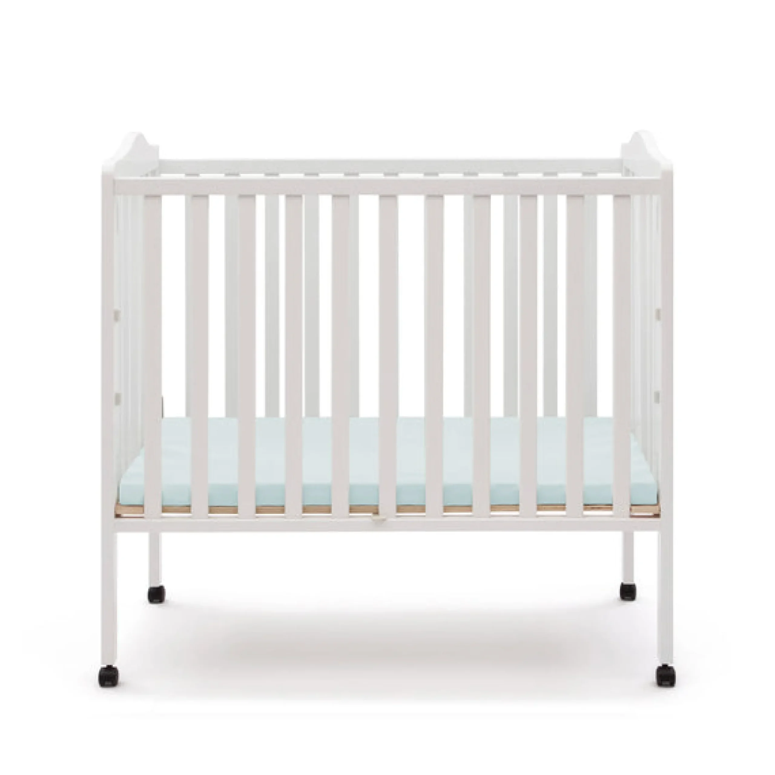 Folding Portable Mini Baby Crib with 1.5-inch Mattress