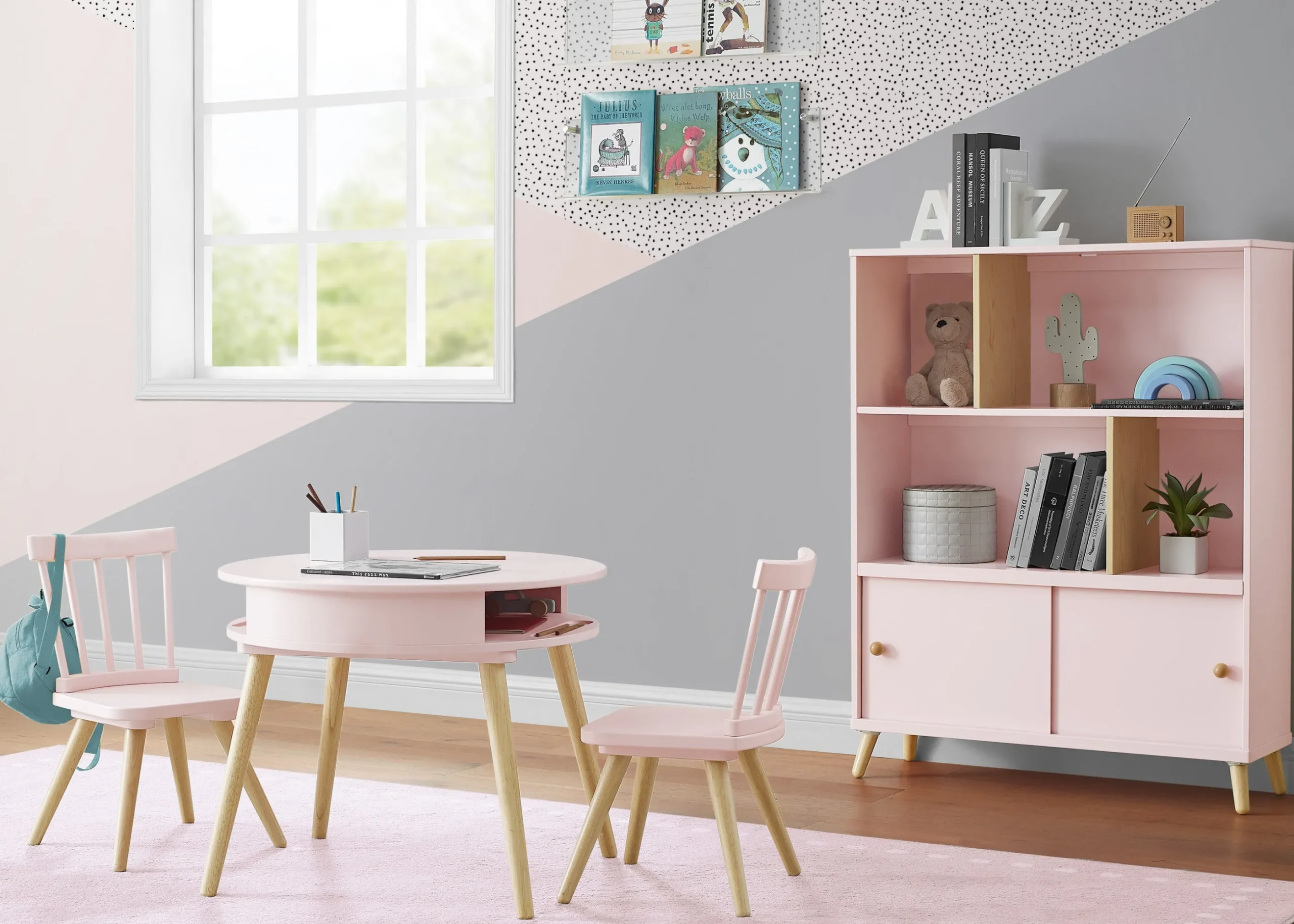 Hudson Storage Table & 2-Piece Chair Set