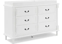 Juliette 6 Drawer Dresser with Changing Top and Interlocking Drawers