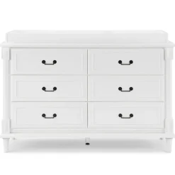 Juliette 6 Drawer Dresser with Changing Top and Interlocking Drawers