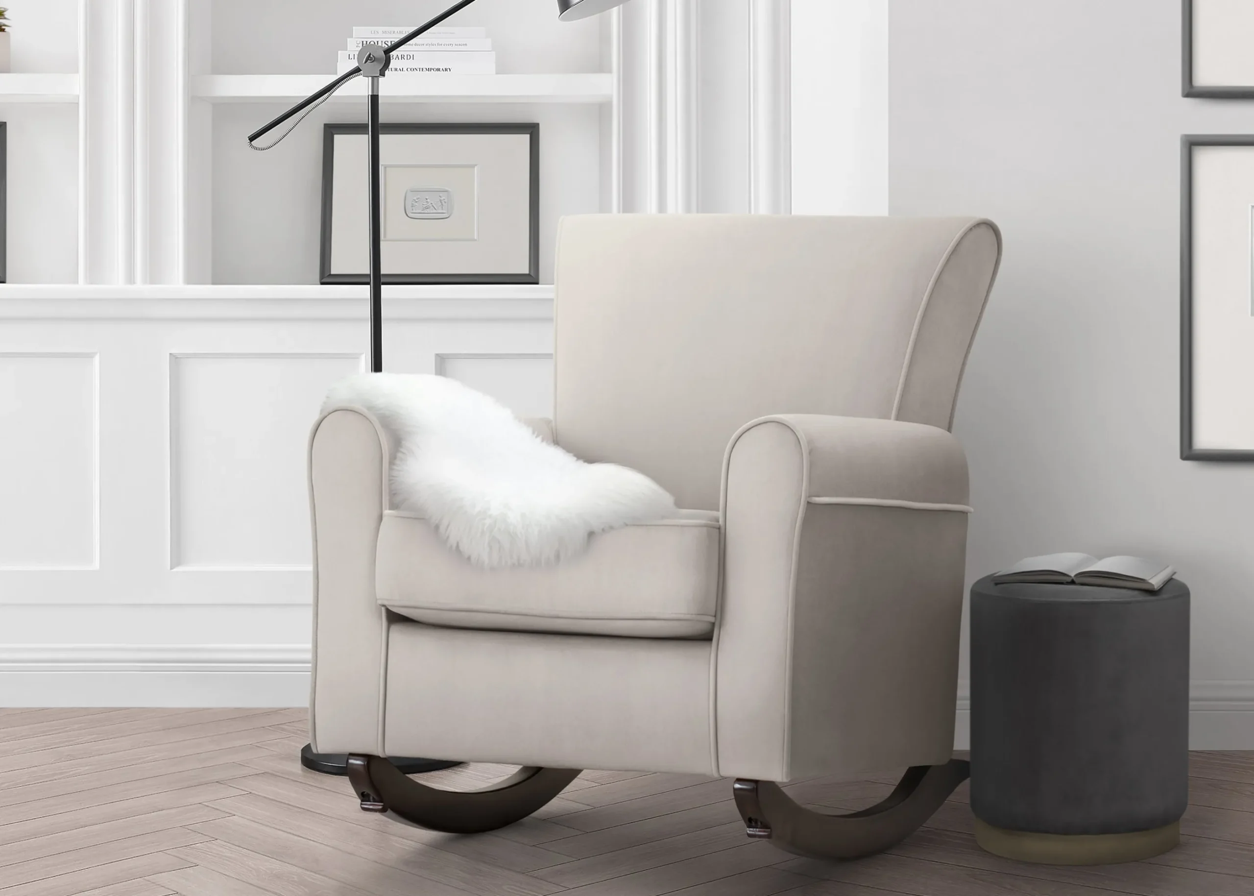 Lancaster Rocking Chair featuring LiveSmart Fabric by Culp