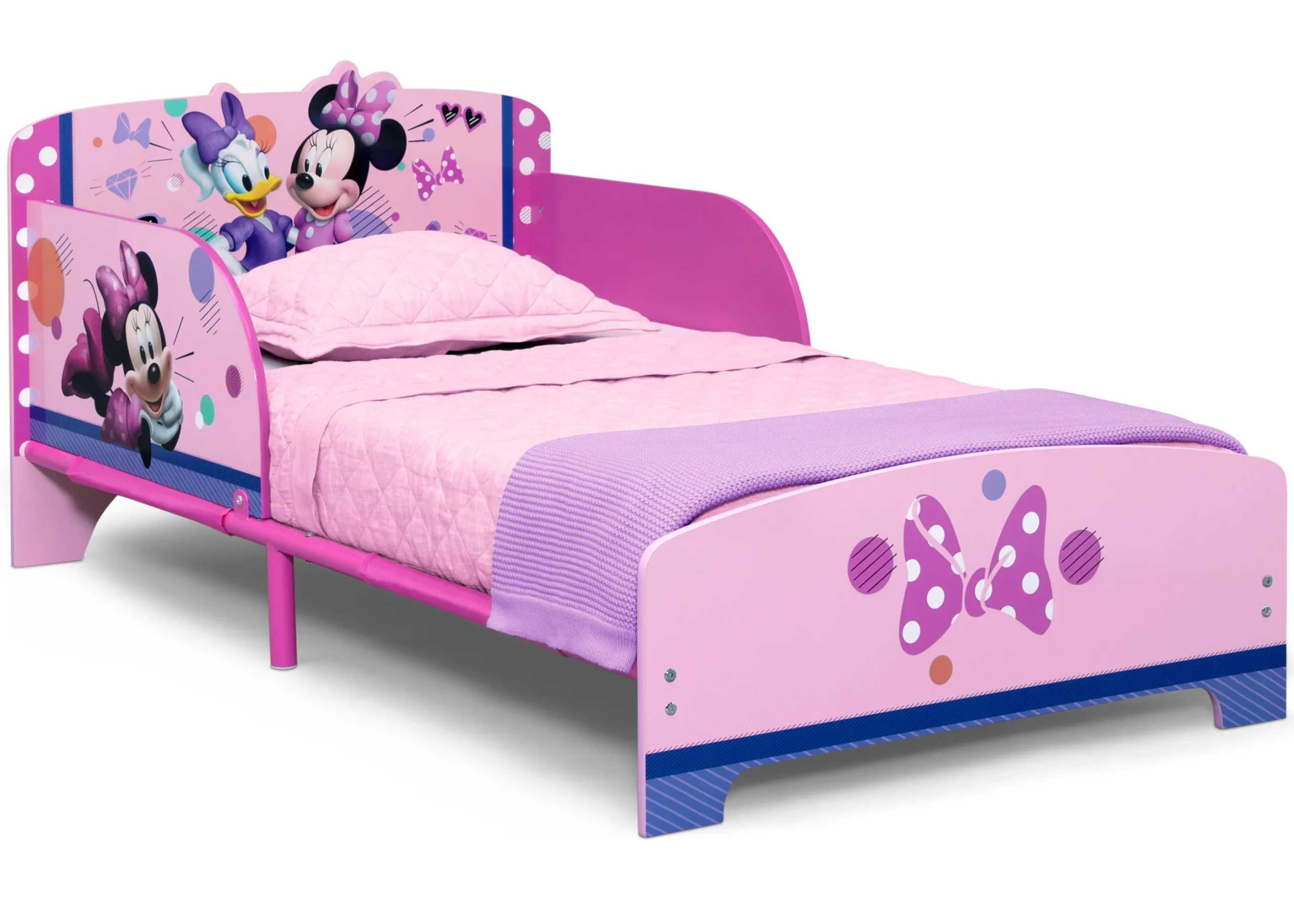 Minnie Mouse Wood & Metal Toddler Bed