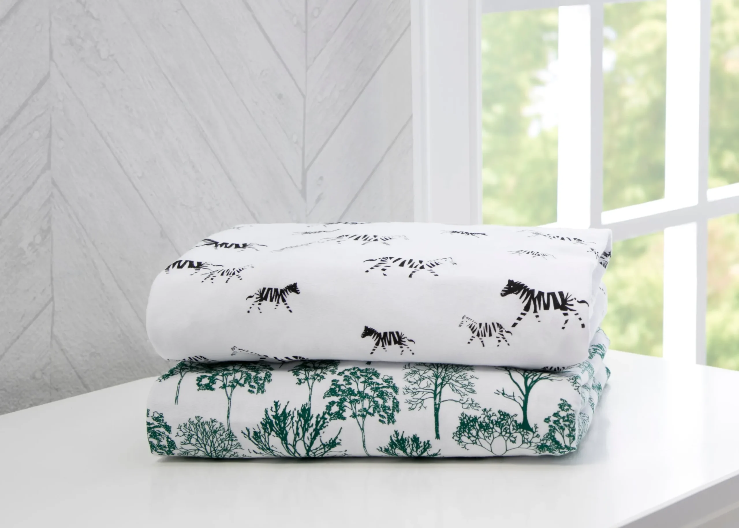 Modern Safari Fitted Crib Sheets - 2 Pack