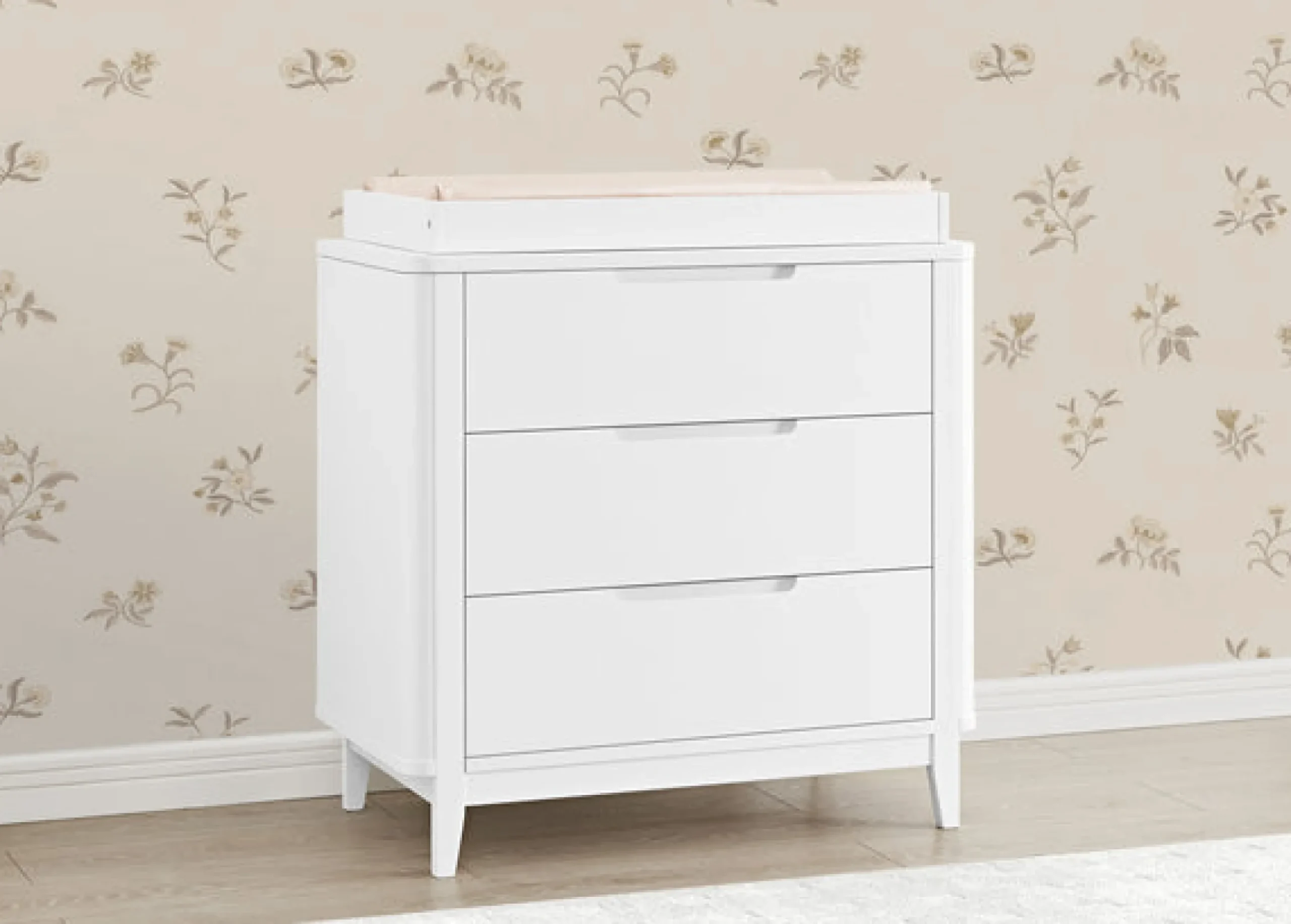 Noah 3 Drawer Dresser with Changing Top and Interlocking Drawers