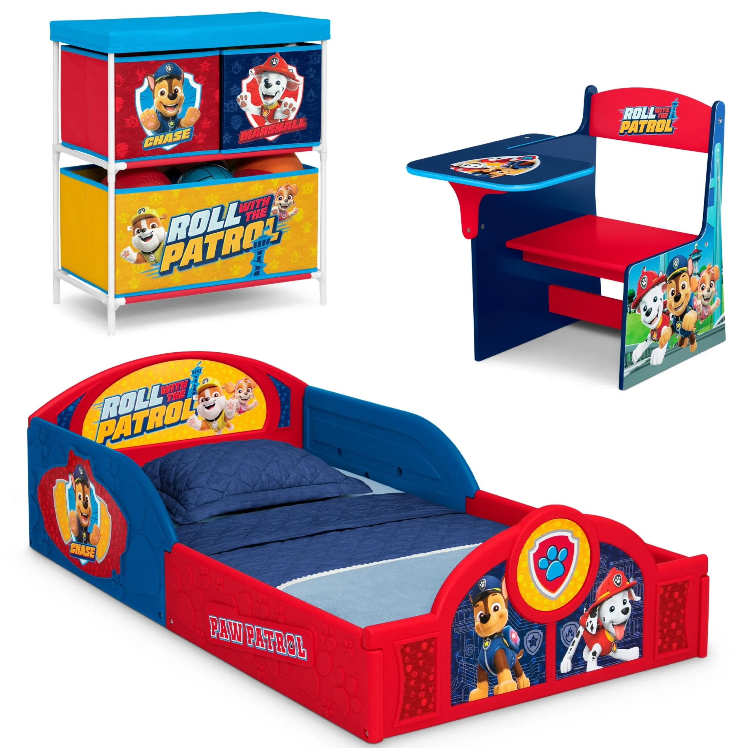 PAW Patrol 3-Piece Toddler Bedroom Set