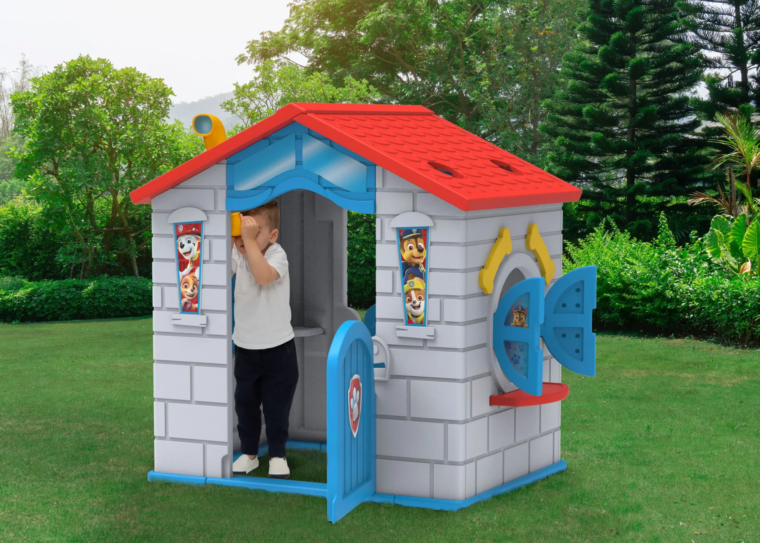PAW Patrol Plastic Indoor/Outdoor Playhouse with Easy Assembly by Delta Children