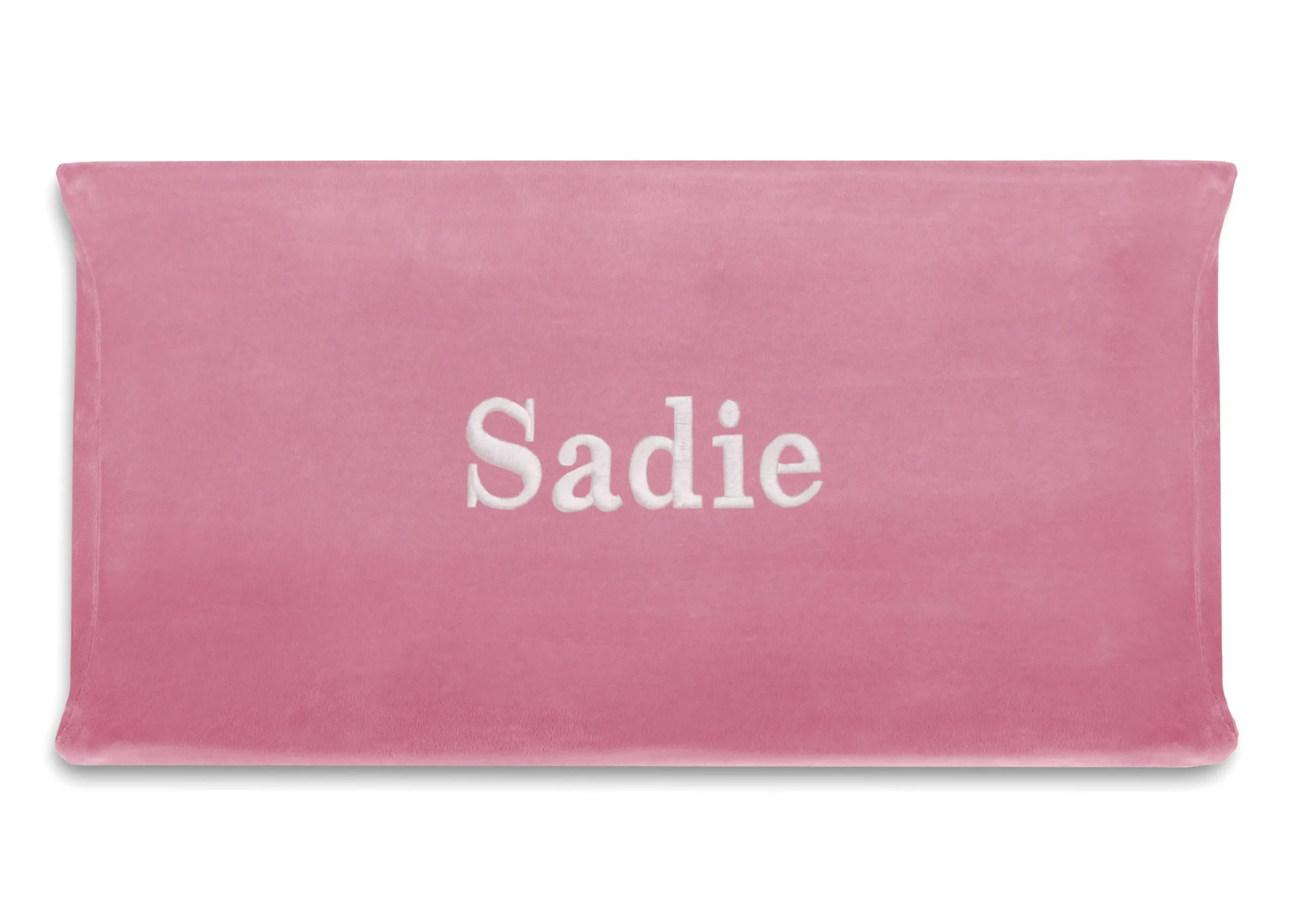 Personalized Contoured Changing Pad with Plush Cover