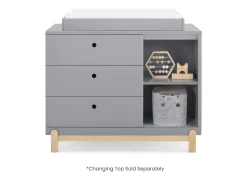 Poppy 3 Drawer Dresser with Cubbies