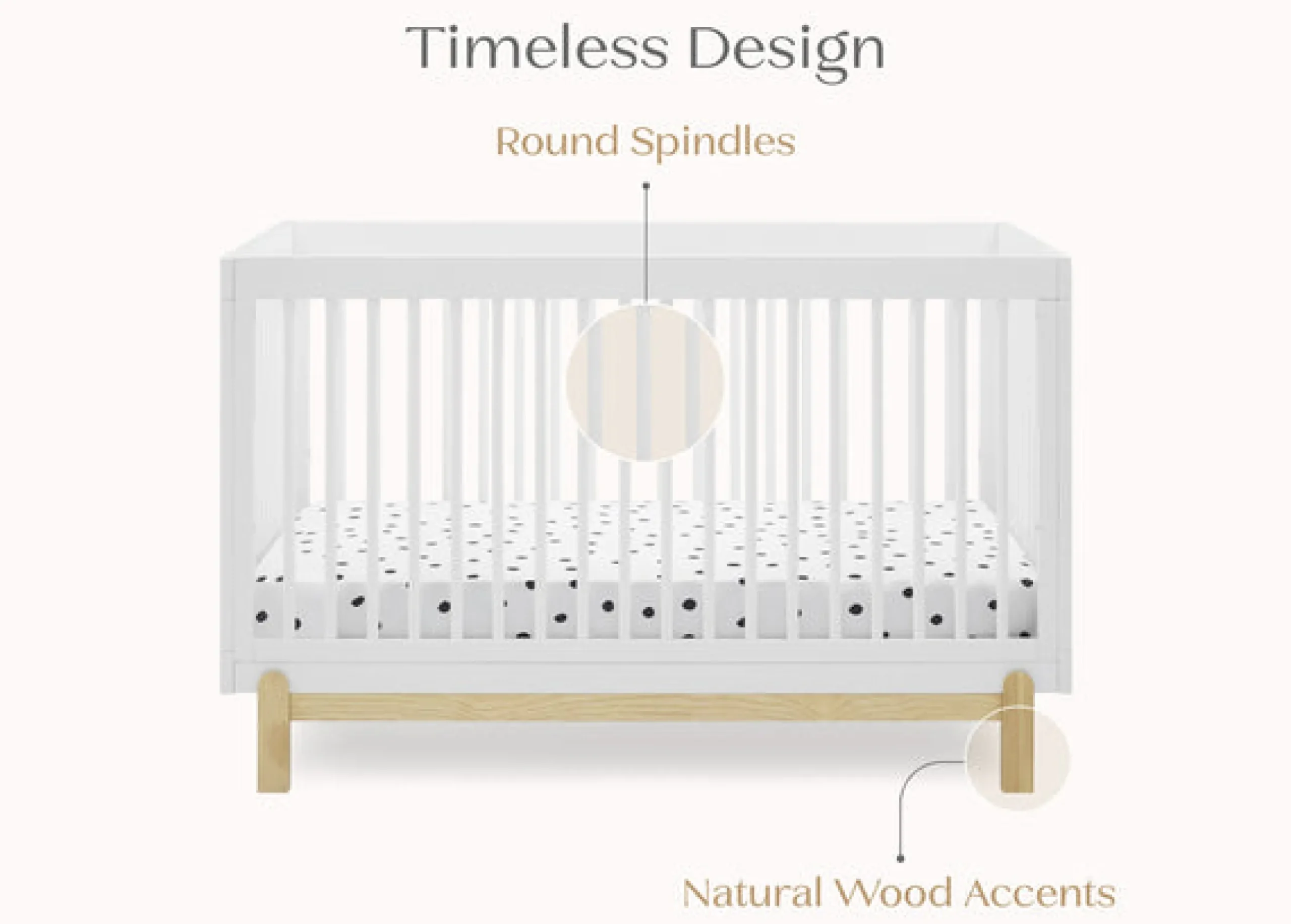 Poppy 4-in-1 Convertible Crib