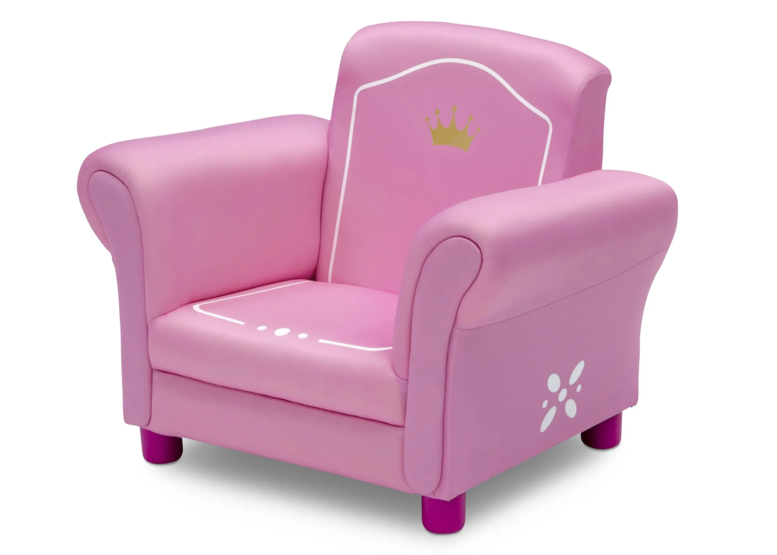 Princess Crown Kids Upholstered Chair