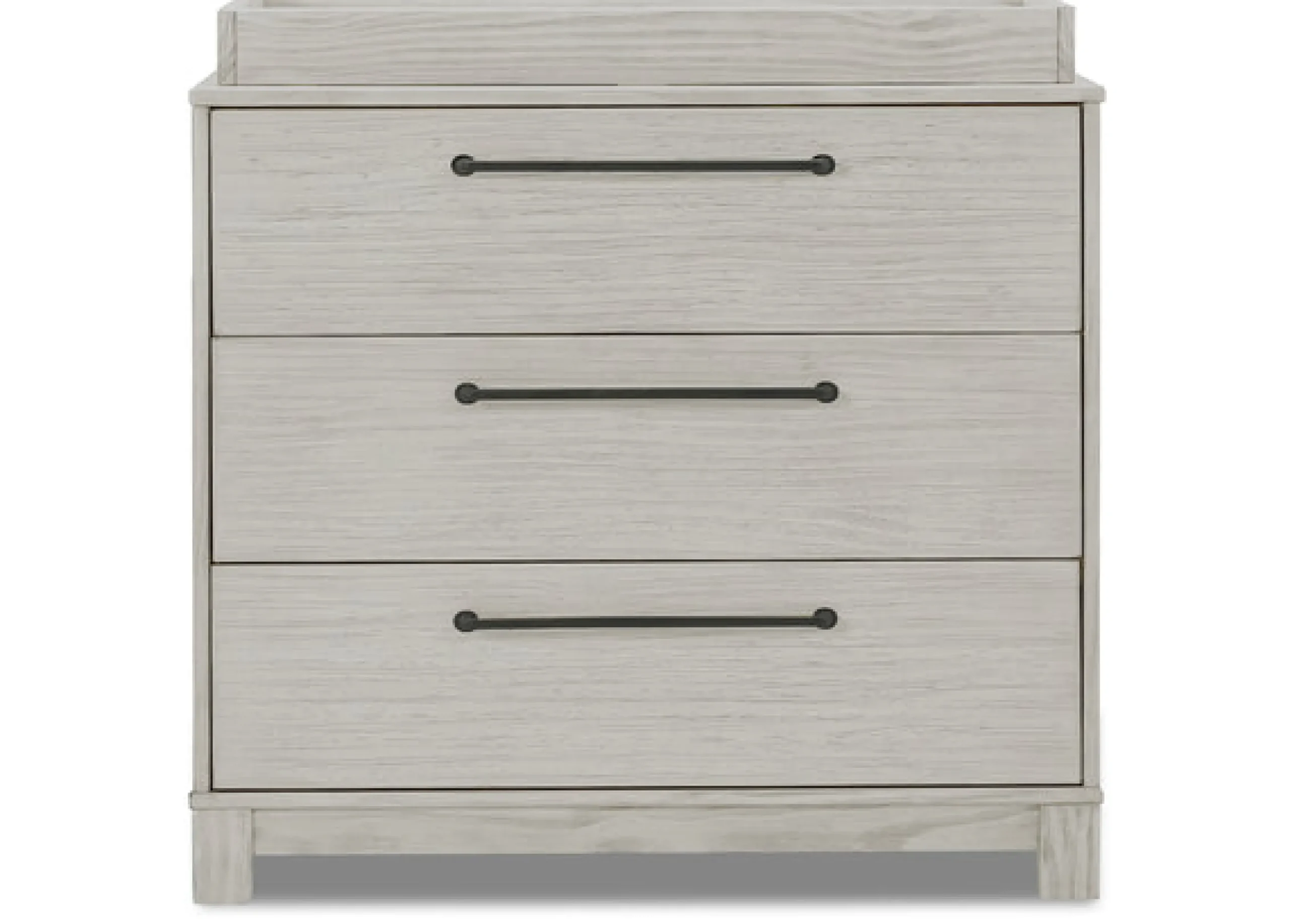 Rustic 3 Drawer Dresser with Interlocking Drawers