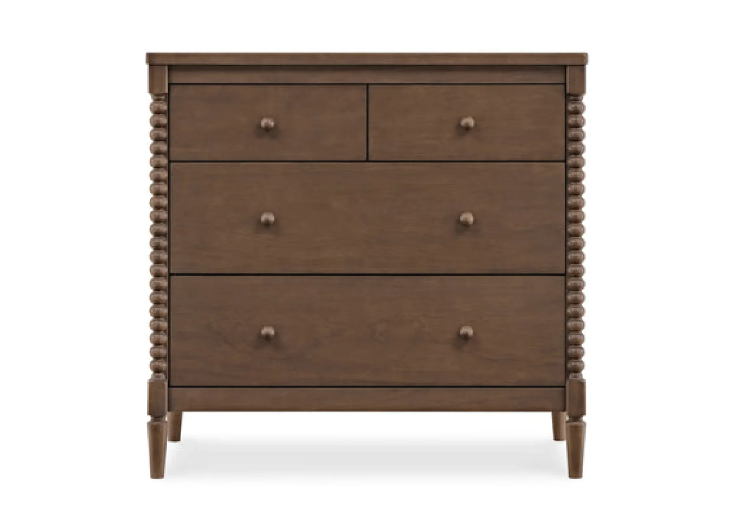 Saint 4 Drawer Dresser with Changing Top and Interlocking Drawers