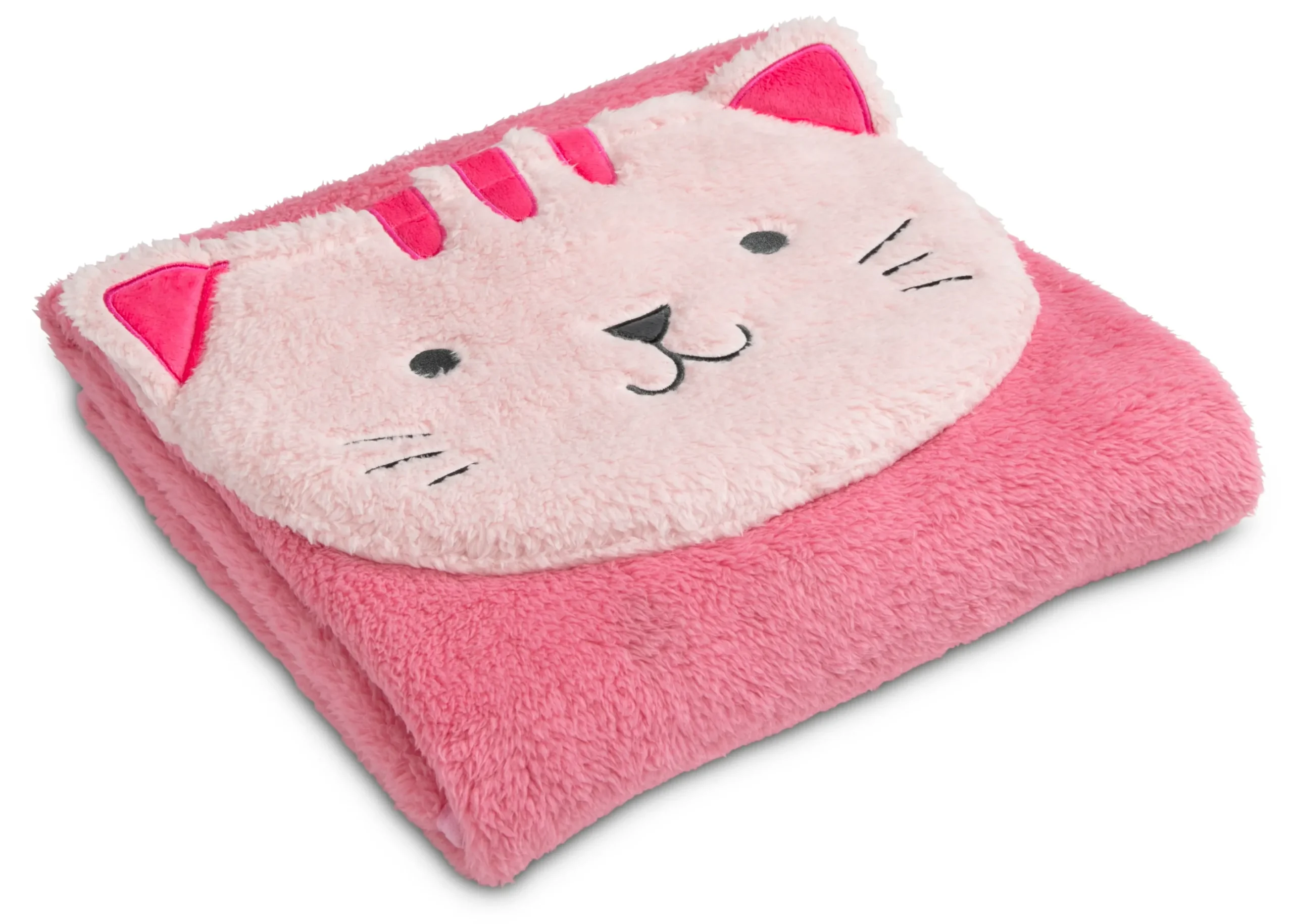 Sherpa Throw Blanket with Storage Pocket for Kids