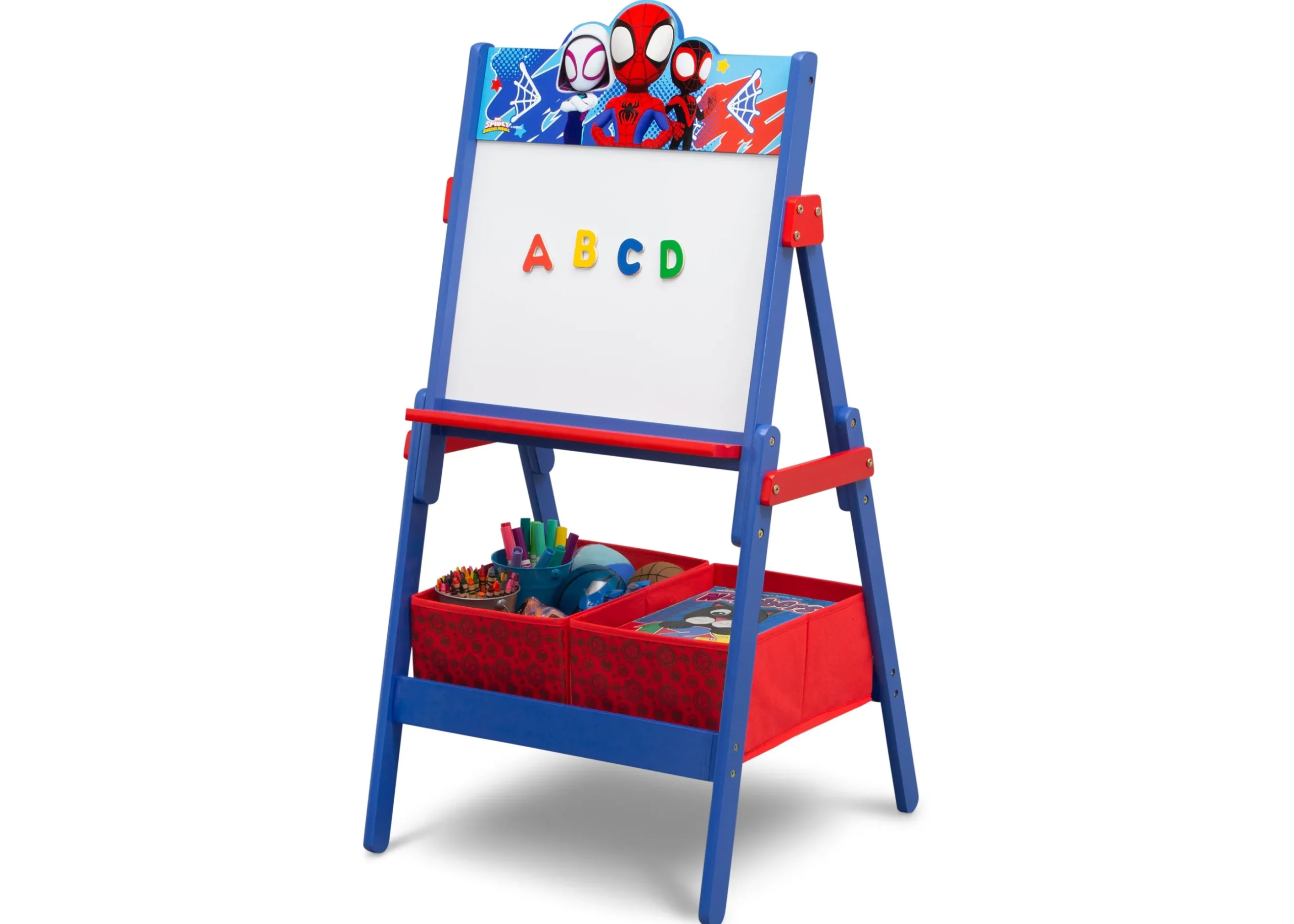 Spidey and His Amazing Friends Wooden Activity Easel with Storage
