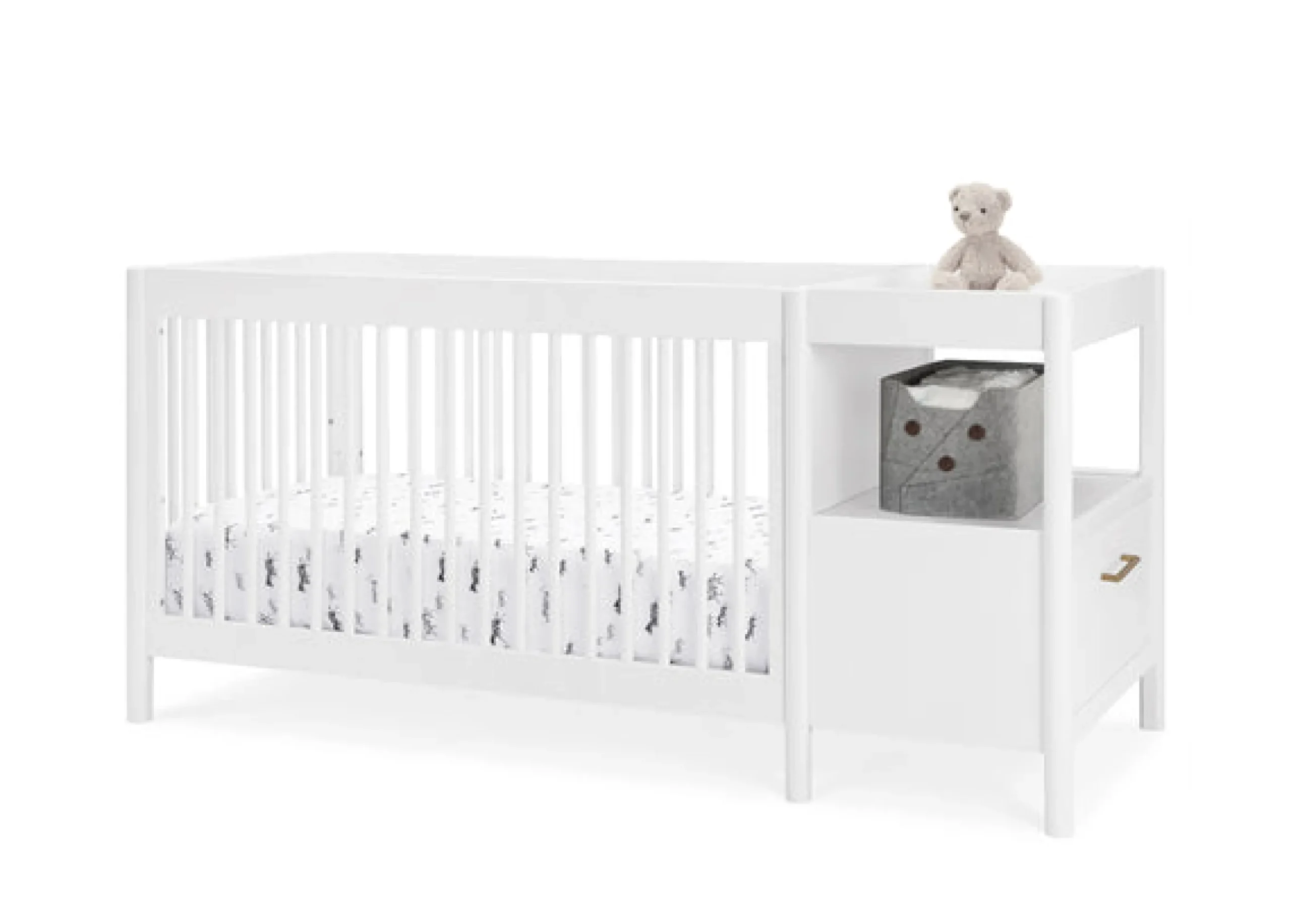 Zoe 5-in-1 Convertible Crib and Changer